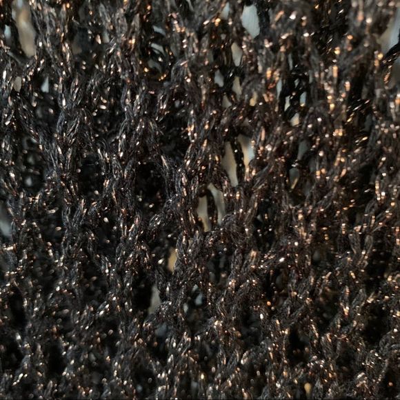 Loose Crochet Knit Sparkle Sweater XS - Picture 3 of 13